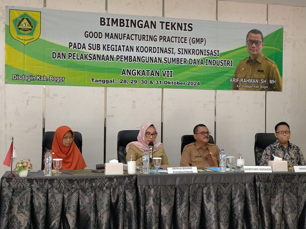 KEGIATAN BIMBINGAN TEKNIS GOOD MANUFACTURING PRACTICES ANGKATAN VI TAHUN 2024