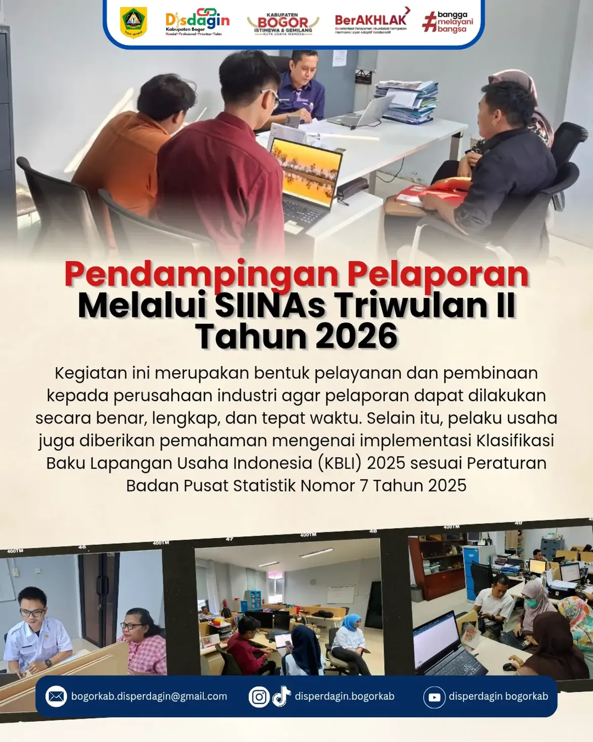 Pelayanan Pendampingan Pelaporan Industri SIINas Triwulan II Tahun 2026